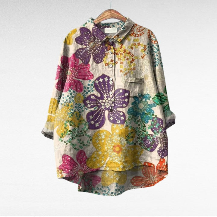 Amaya | Classic Multicolour Floral Blouse
