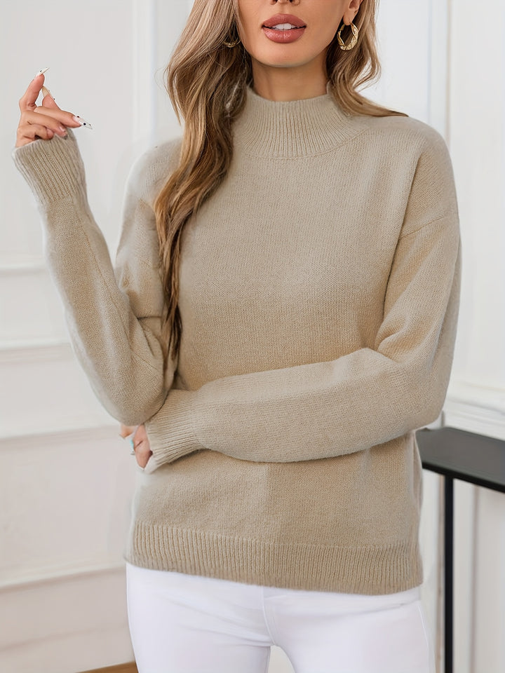 Simone | Relaxed Mock Neck Jumper