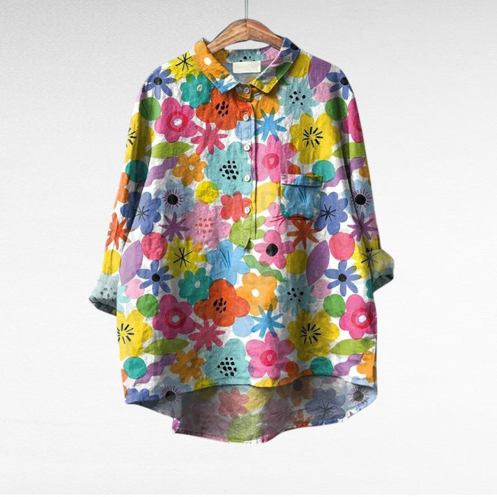 Amaya | Classic Multicolour Floral Blouse