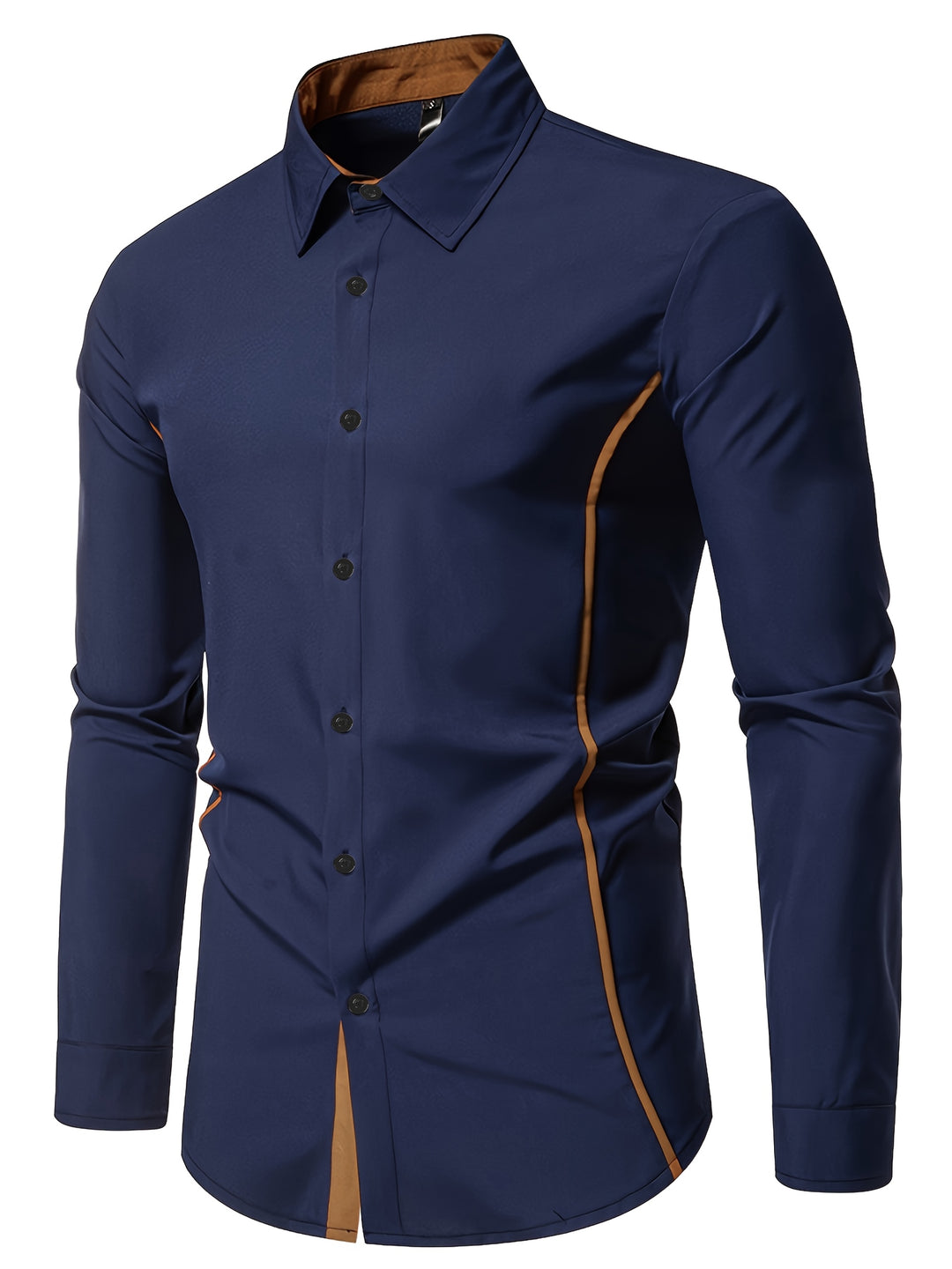 Damon | Contrast-Trim Slim Fit Shirt