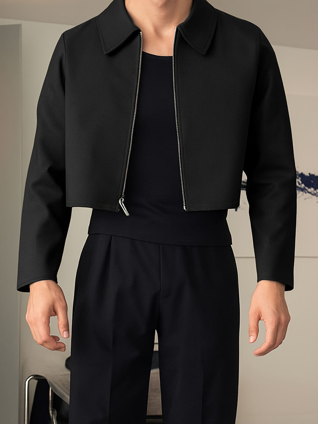 Tobias | Cropped Zip-Up Jacket