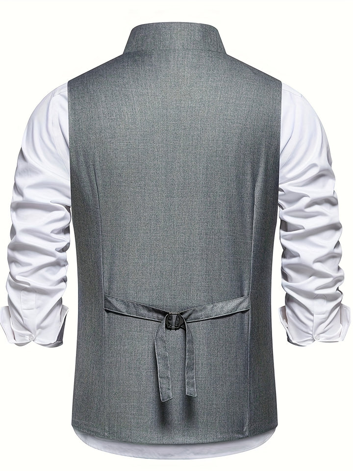 Wallace | Slant-Button Tailored Waistcoat