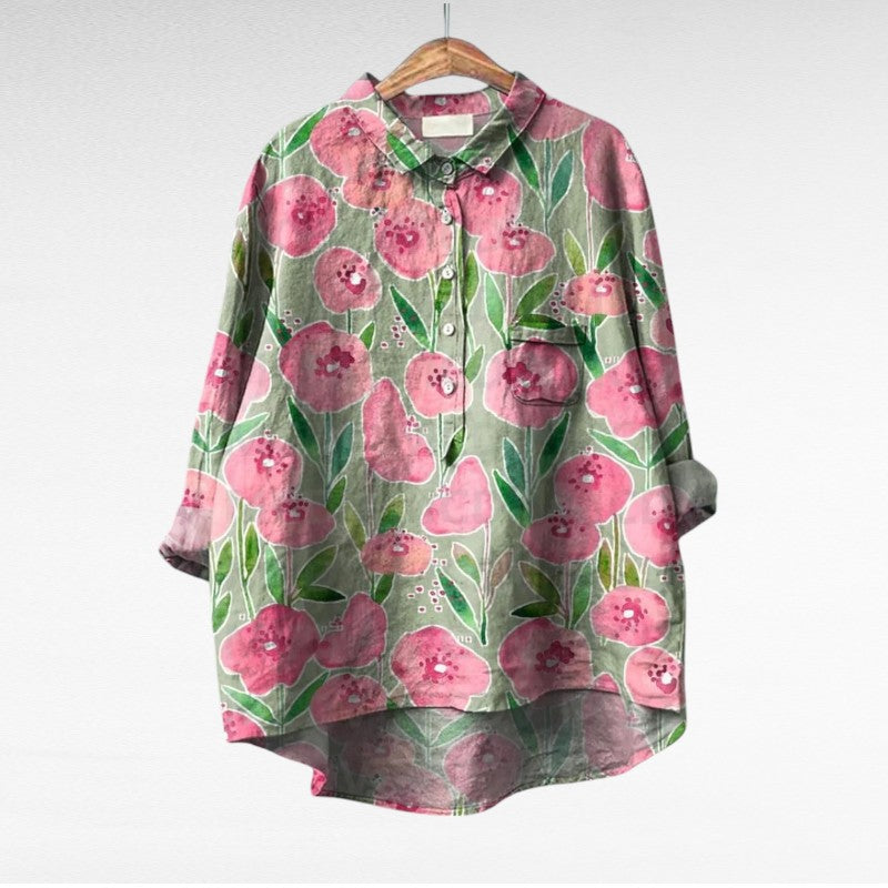 Amaya | Classic Multicolour Floral Blouse