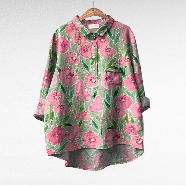 Amaya | Classic Multicolour Floral Blouse