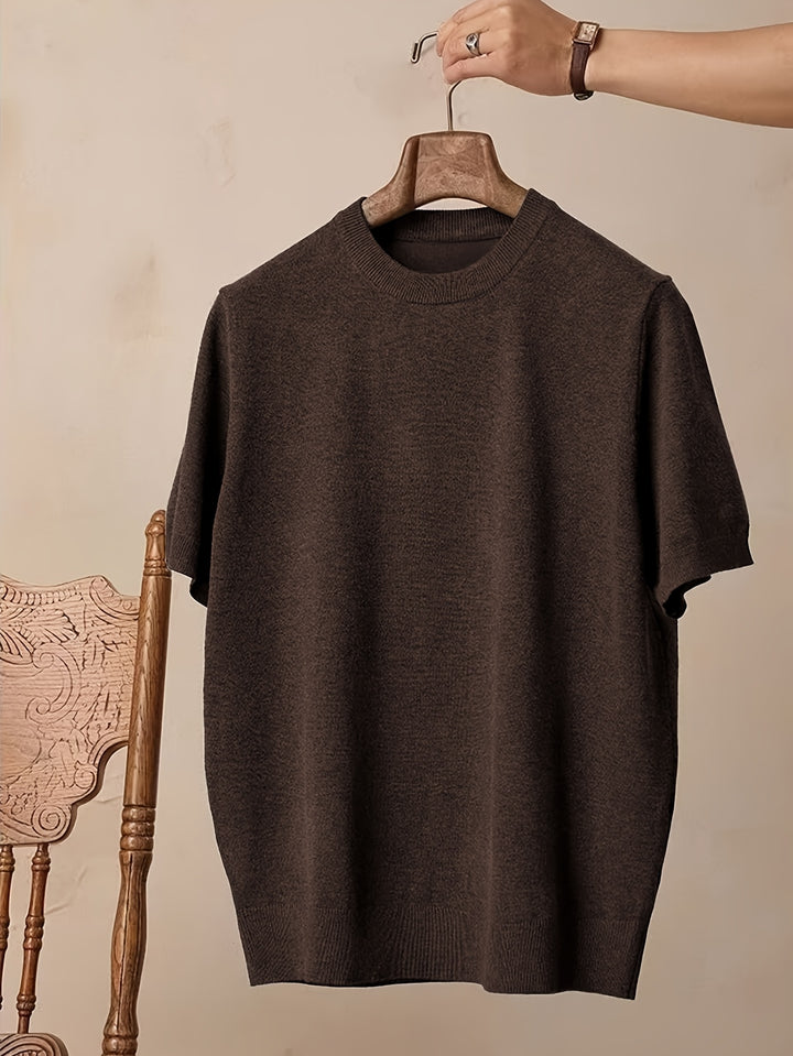 Rowland | Refined Short-Sleeve Knit Top