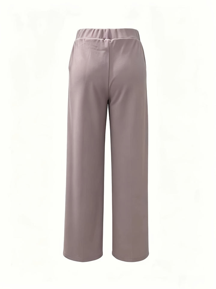 Marlene | High-Waisted Straight-Leg Trousers