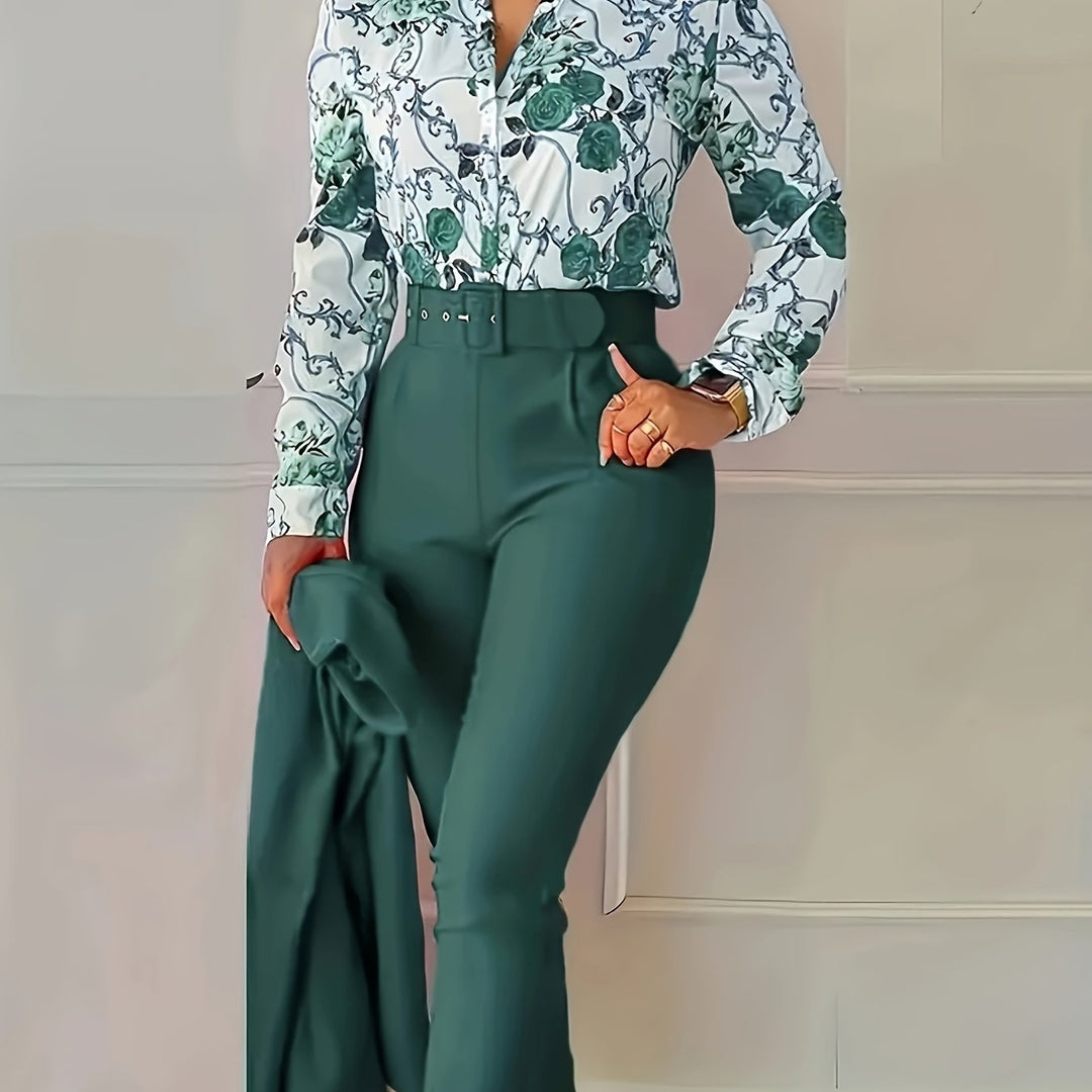 Marlene | Elegant Floral Two-Piece Set