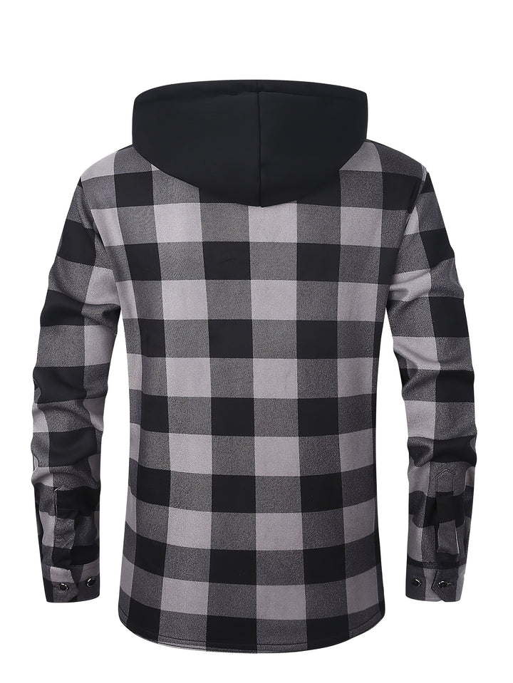 Rowan | Hooded Checked Shirt Jacket