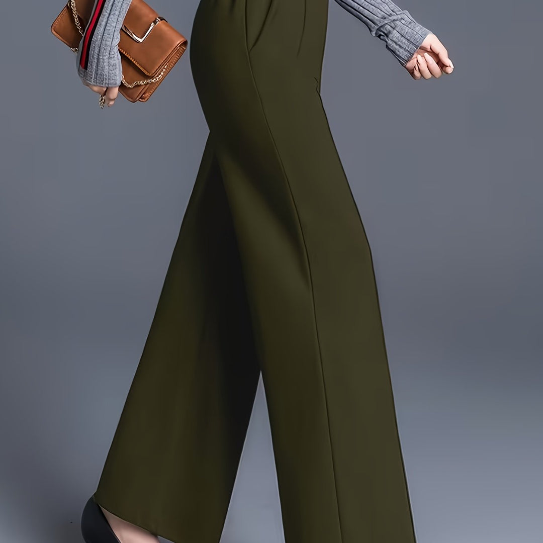 Marlene | High-Waisted Straight-Leg Trousers