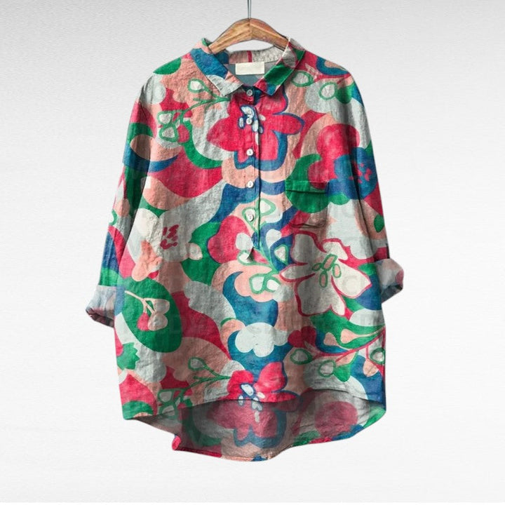 Amaya | Classic Multicolour Floral Blouse