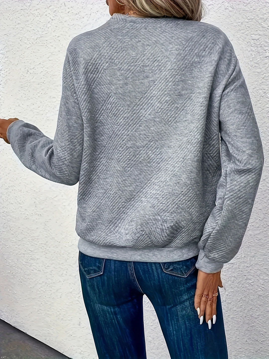 Wren | Asymmetrical Button-Neck Sweater
