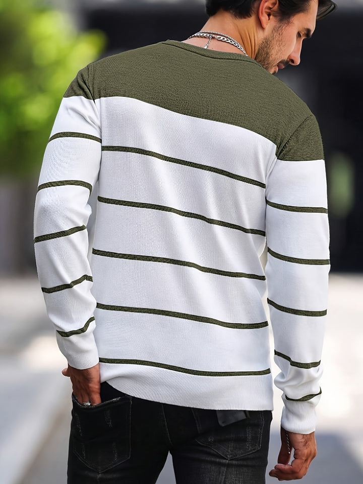 Rory | Colour-Block Striped Pullover