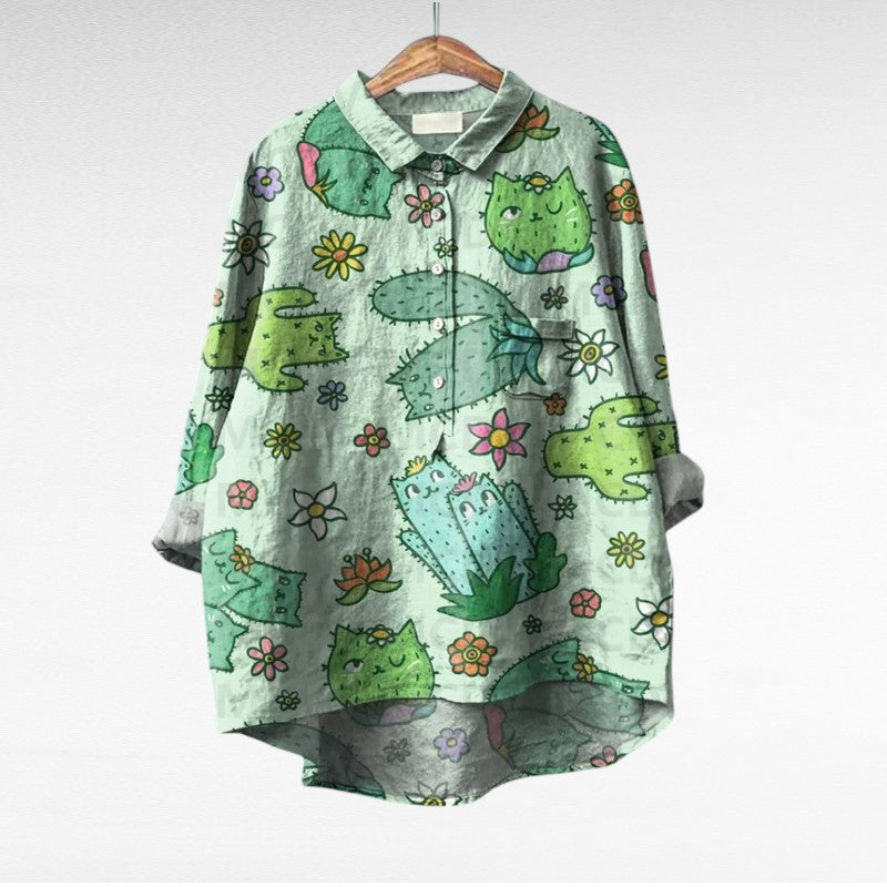 Amaya | Classic Multicolour Floral Blouse