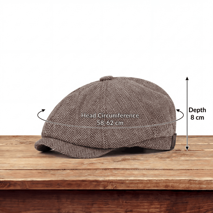 George | Classic Textured Flat Cap