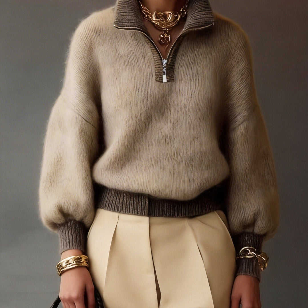 Sylvie | Relaxed Half-Zip Sweater