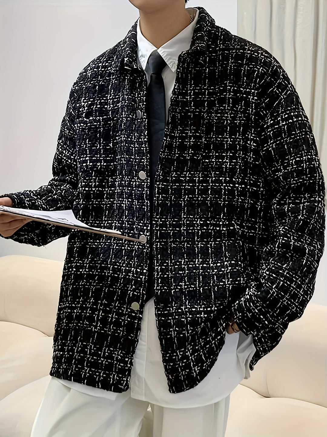 Sawyer | Textured Check Overshirt