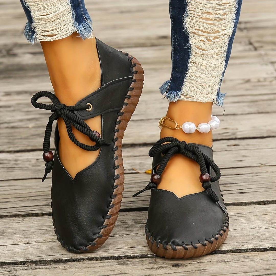 Keziah | Stylish Retro Shallow-Cut Flat Shoes