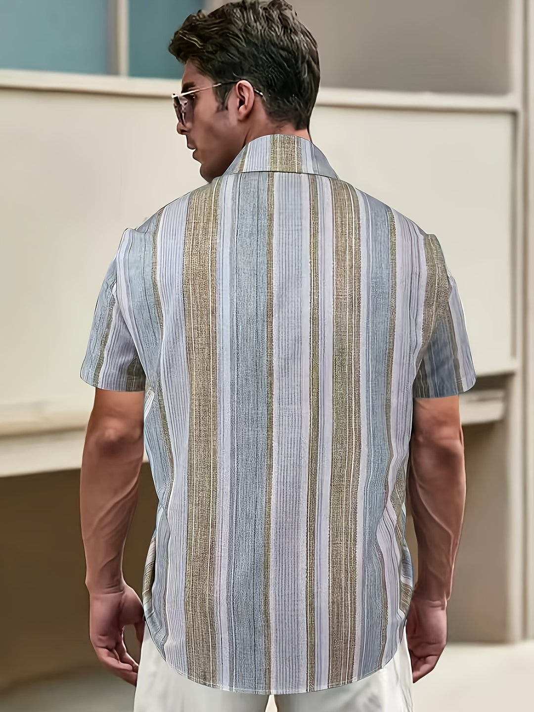 Sullivan | Coastal Striped Short Sleeve Shirt