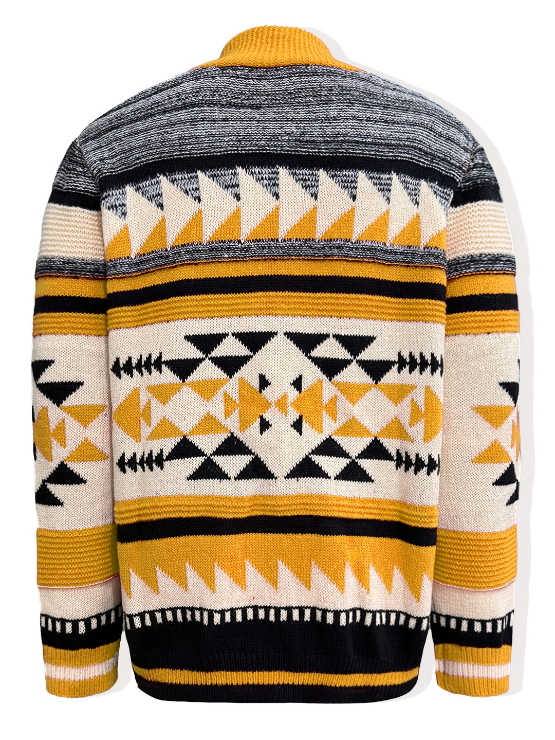 Rylan | Patterned Zip-Up Cardigan