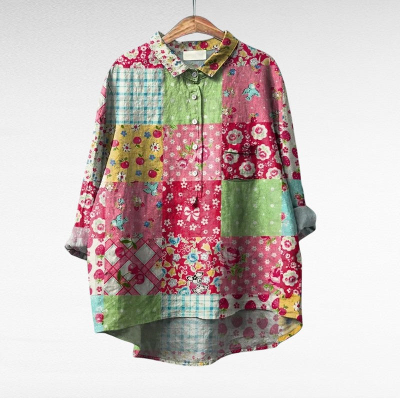 Amaya | Classic Multicolour Floral Blouse