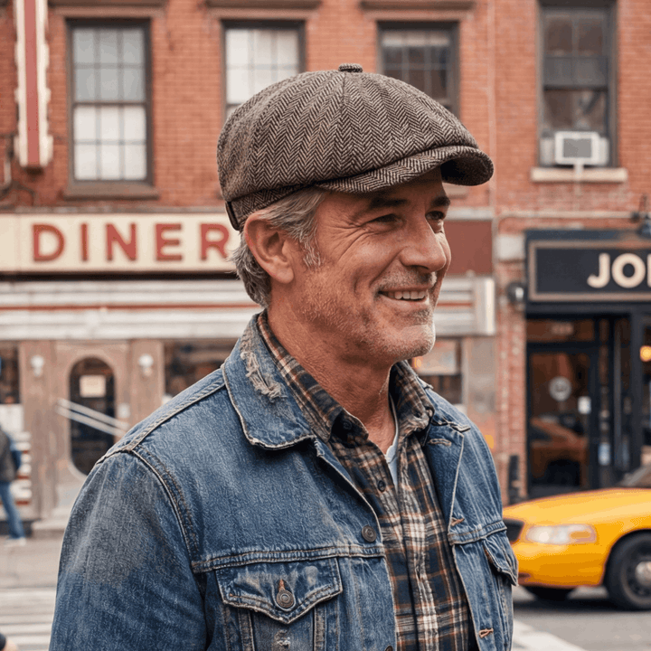 George | Classic Textured Flat Cap