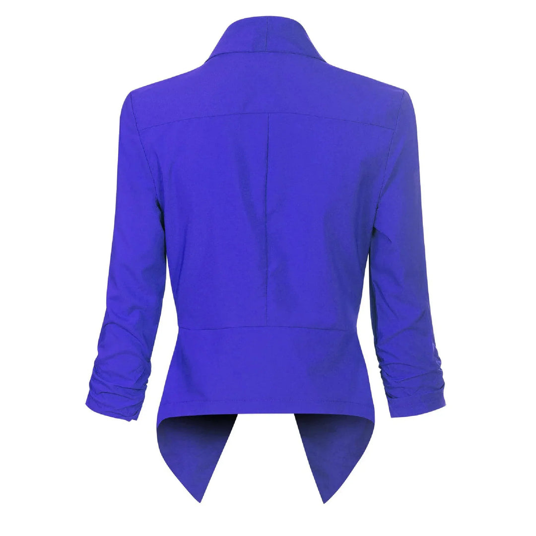 Beverly | Draped Open-Front Blazer