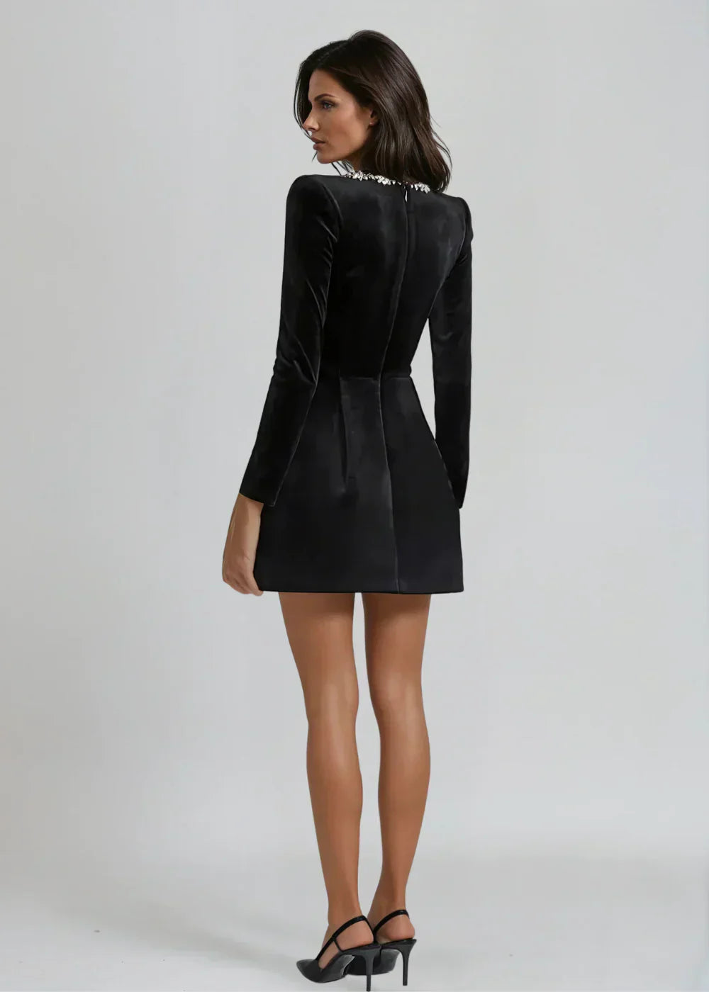 Lucinda | Elegant Velvet Mini Dress