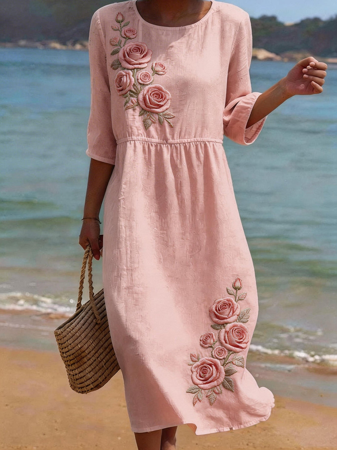 Eleanor | Relaxed Mid Sleeve Dress