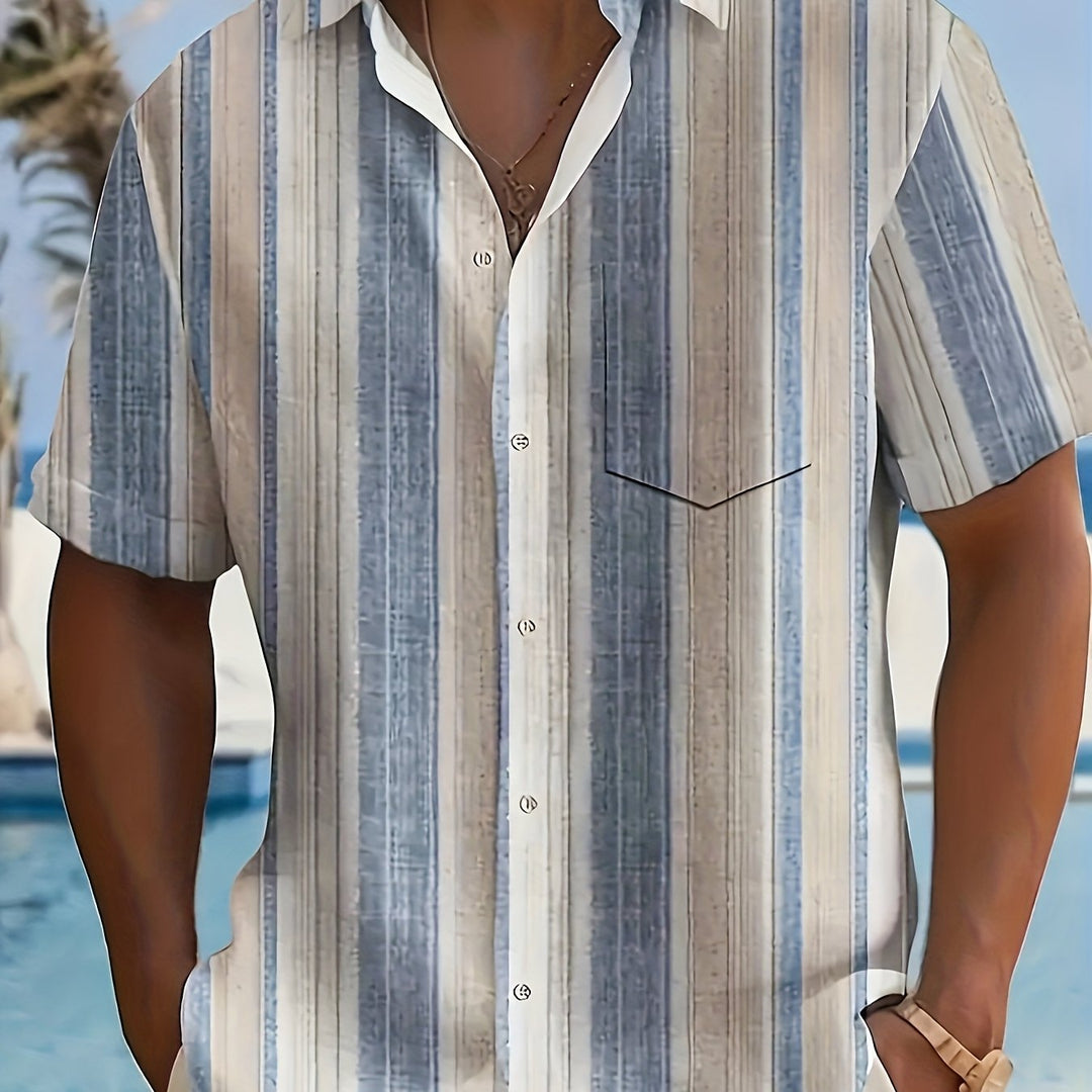 Sullivan | Coastal Striped Short Sleeve Shirt