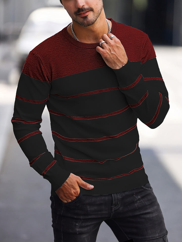 Rory | Colour-Block Striped Pullover