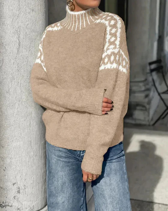 Heidi | Cosy Patterned Knit Jumper