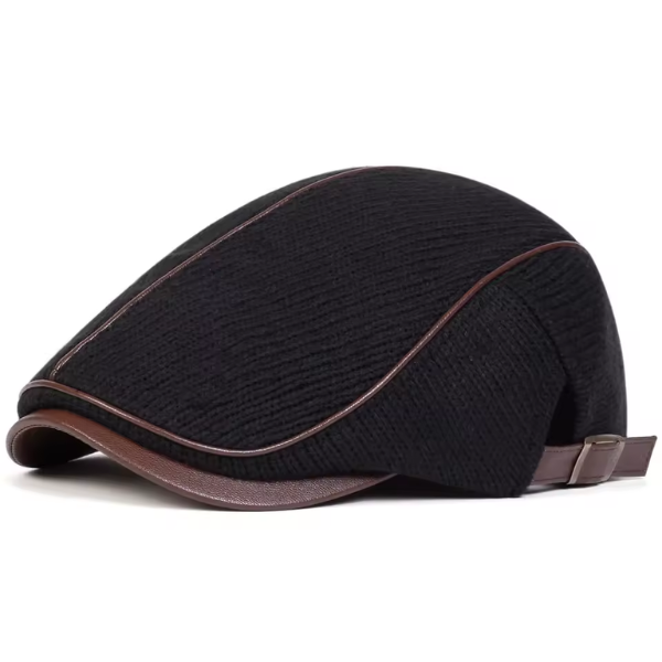 Nelson | Contrast Stitch Flat Cap
