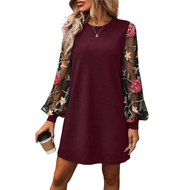 Jodie | Stylish Floral Sleeve Dress
