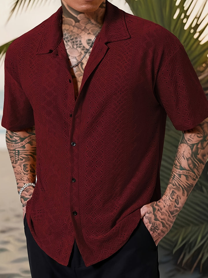 Rhett | Textured Short-Sleeve Casual Shirt