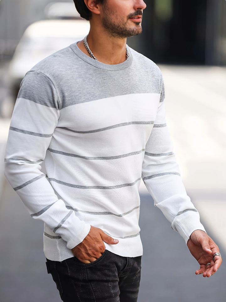 Rory | Colour-Block Striped Pullover