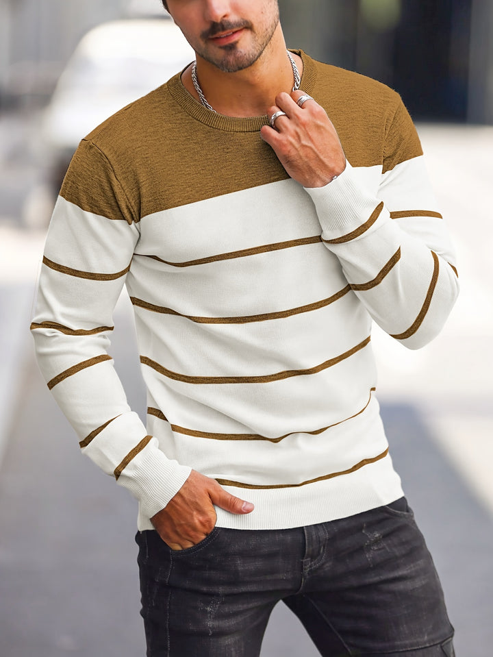 Rory | Colour-Block Striped Pullover