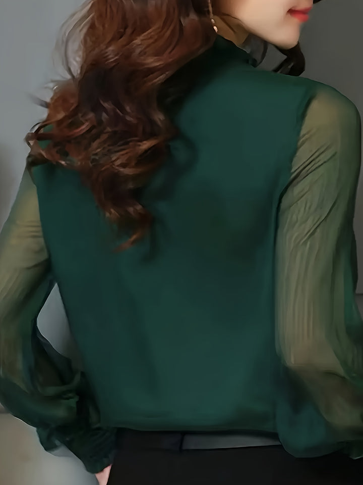 Rowena | Stand-Collar Blouse