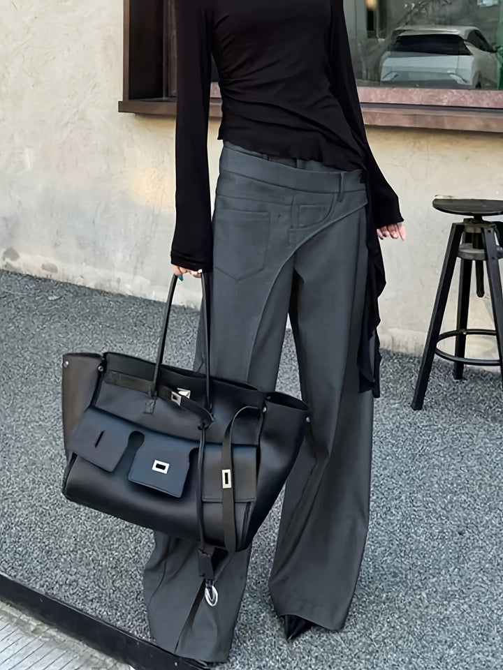 Astrid | Layered Wide-Leg Trousers