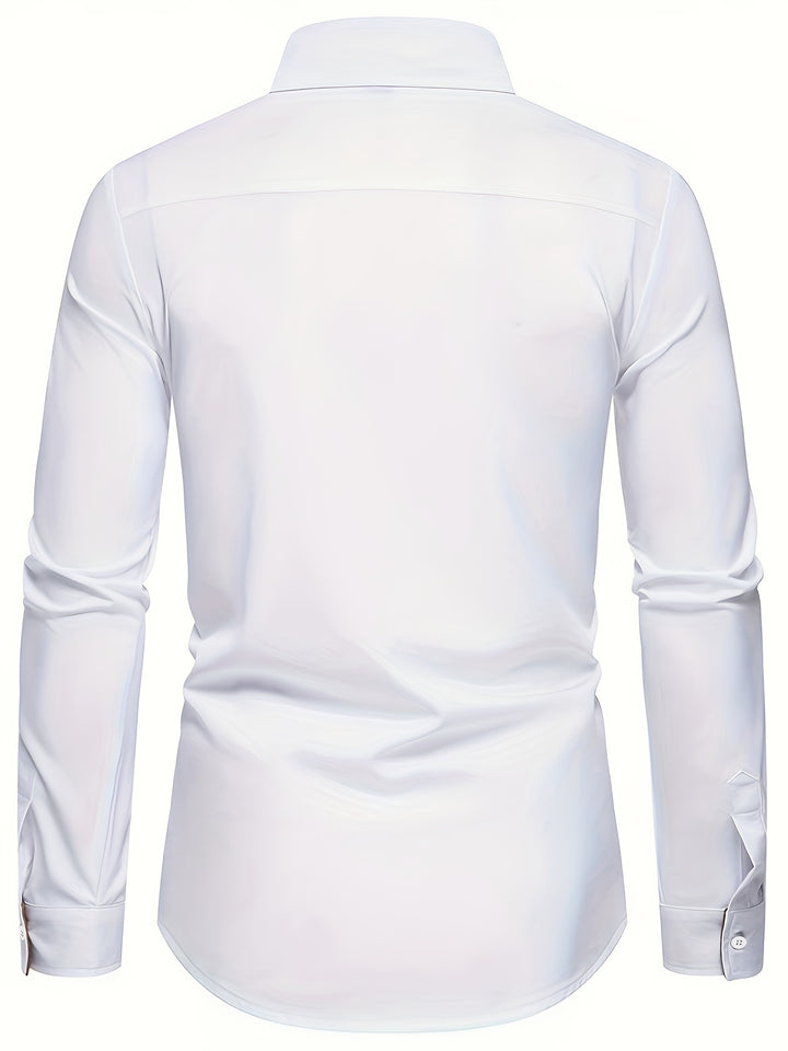 Damon | Contrast-Trim Slim Fit Shirt