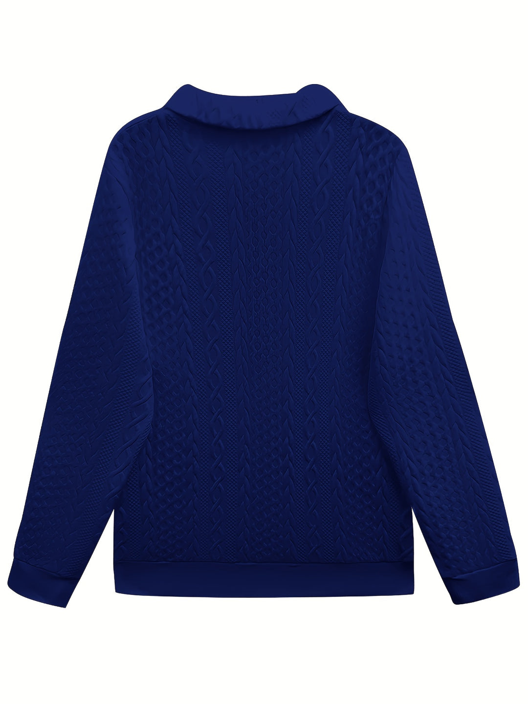 Helene | Textured Half-Zip Sweatshirt