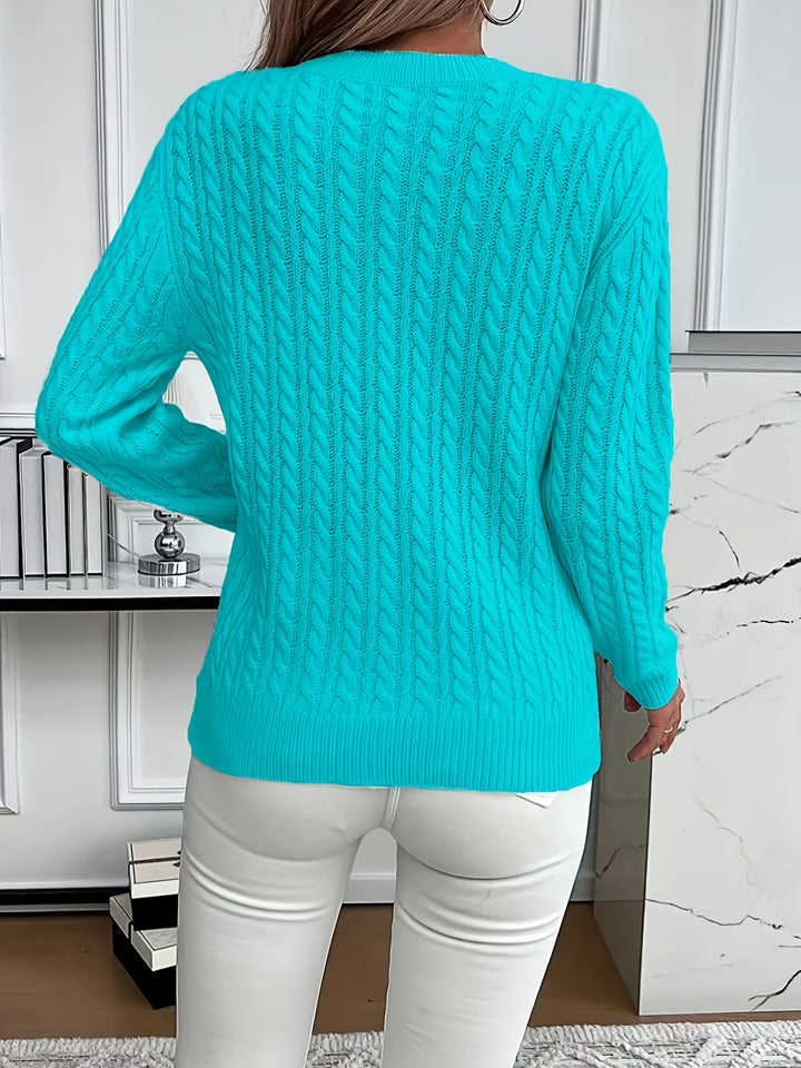Lorelei | Cable-Knit Round Neck Sweater