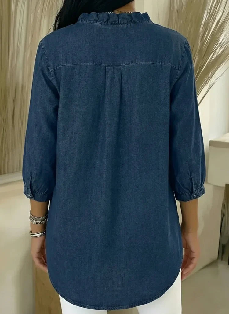 Lillian | Stylish Ruffle Mid Sleeve Blouse