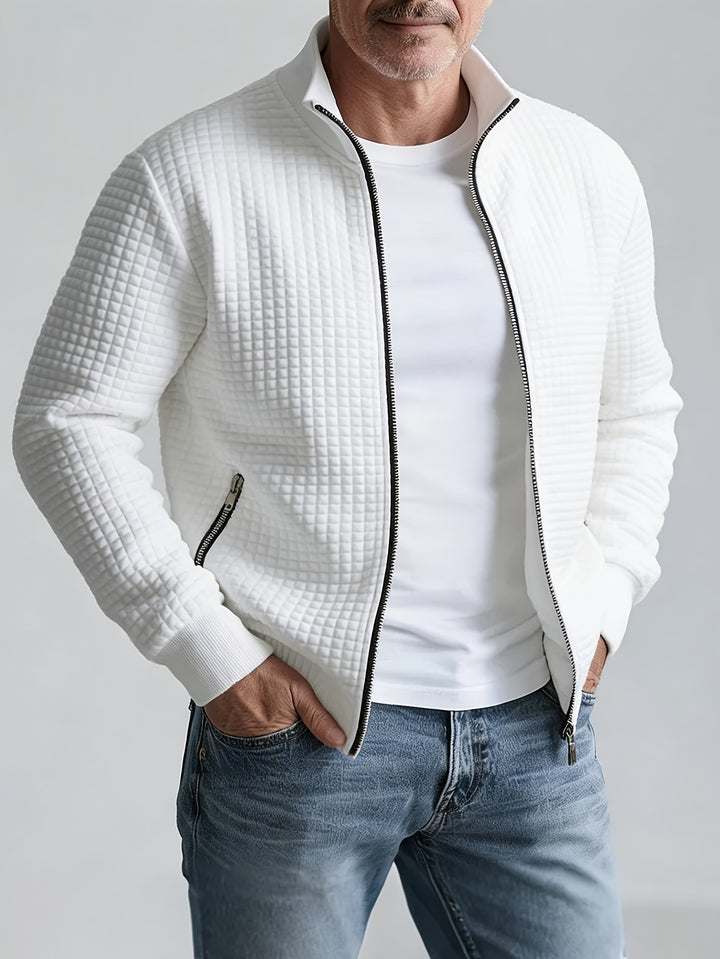 Grayson | Textured Stand-Collar Jacket