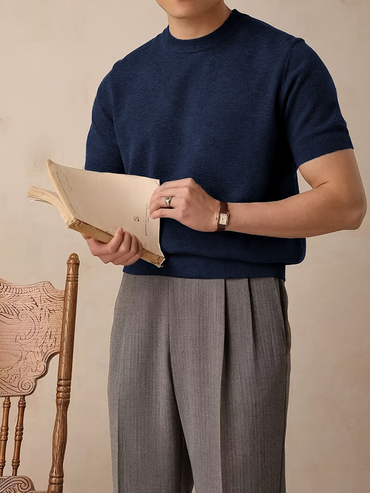 Rowland | Refined Short-Sleeve Knit Top