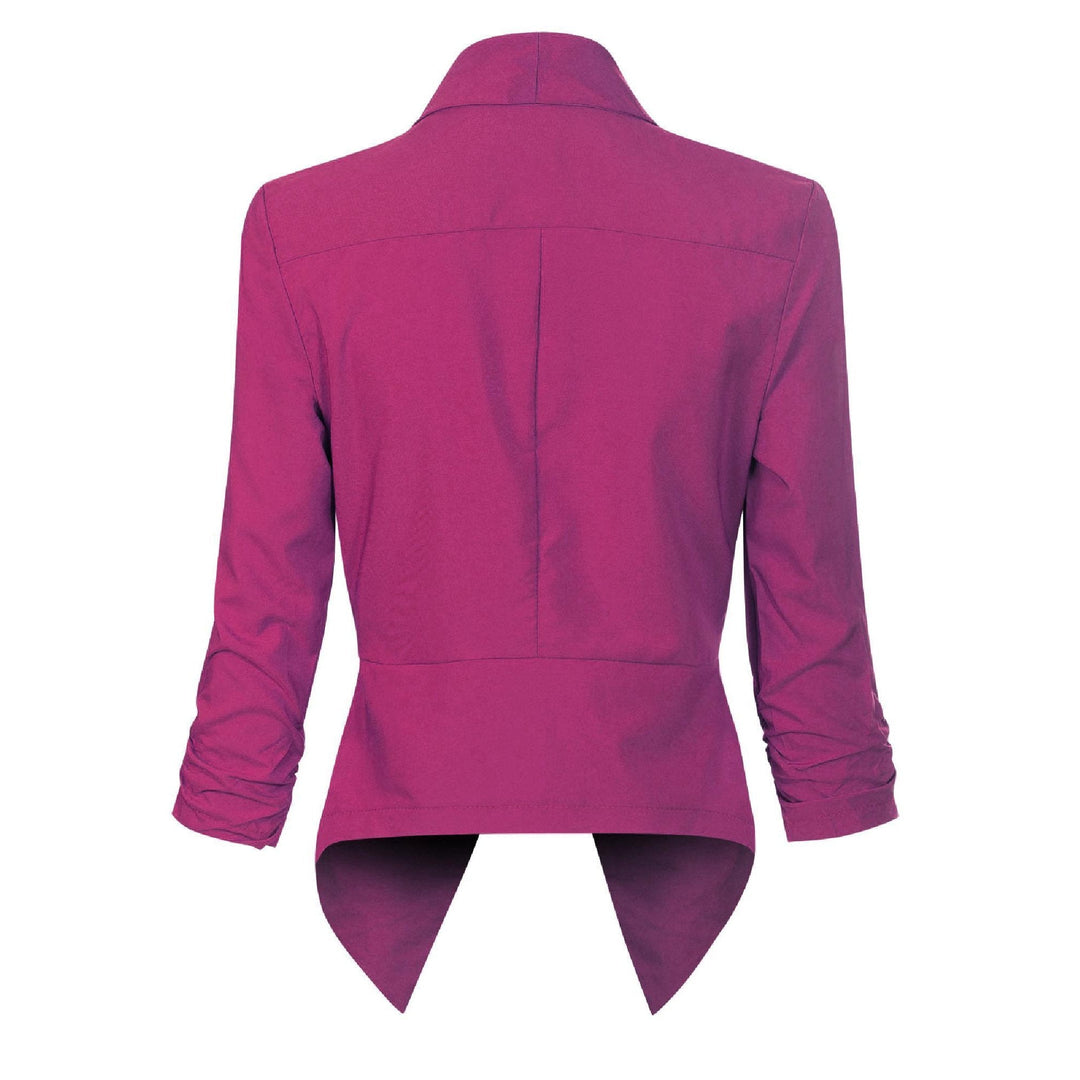 Beverly | Draped Open-Front Blazer