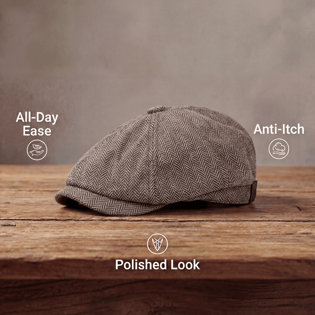 George | Classic Textured Flat Cap