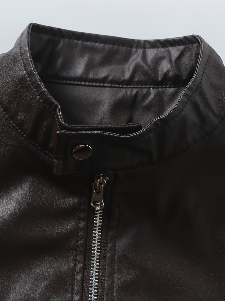 Wallace | Stand-Collar Moto Jacket