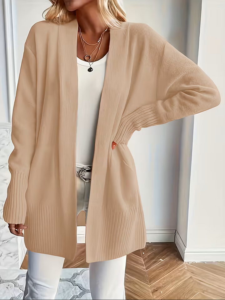 Sabine | Draped Open-Front Cardigan