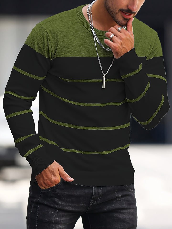 Rory | Colour-Block Striped Pullover
