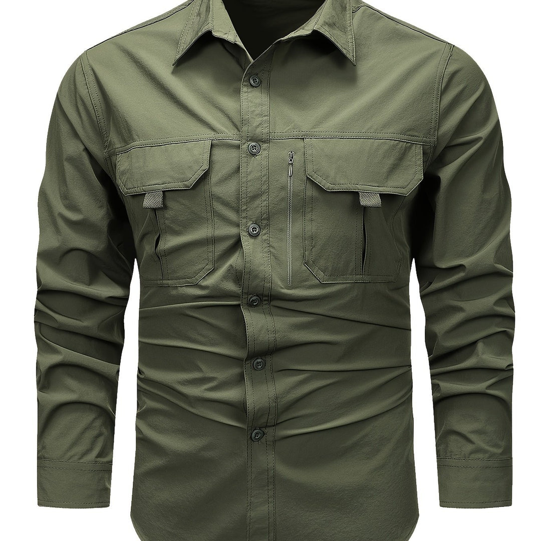 Hollis | Utility Long-Sleeve Cargo Shirt
